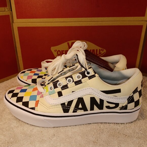 VANS Men's 4/Women's 5.5 ComfyCush Old Skool x MoMA Checkerboard VN0A3WMA1PJ - Picture 2 of 12